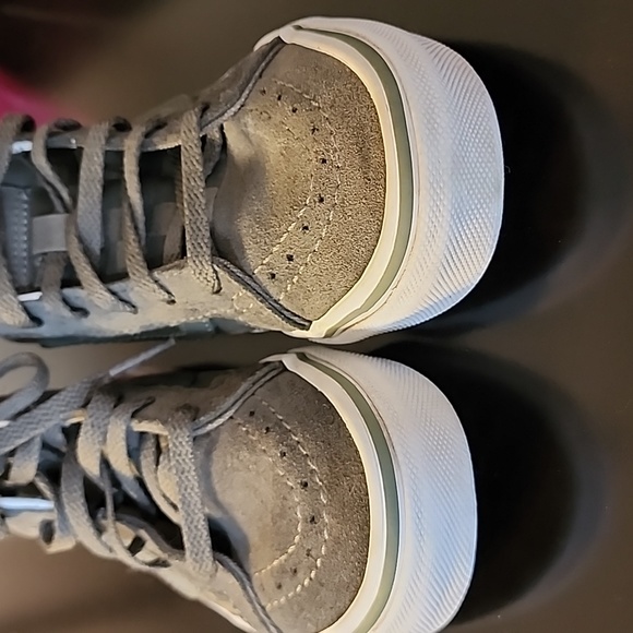 VANS Army Green Checkered SK8 Hi Top Sneakers US Kids Size 13 - Picture 9 of 9